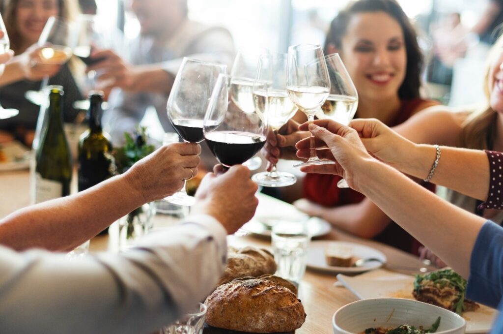 Brunch Auswahl Crowd Dining Essensoptionen Essenskonzept